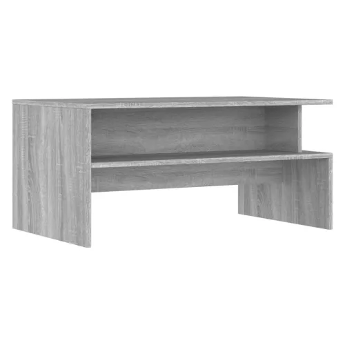 Szürke sonoma színű szerelt fa dohányzóasztal 90 x 55 x 42,5 cm