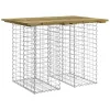 Gabion mintás impregnált fenyőfa kerti asztal 100 x 70 x 72 cm