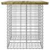 Gabion mintás impregnált fenyőfa kerti asztal 100 x 70 x 72 cm