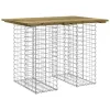 Gabion mintás impregnált fenyőfa kerti asztal 100 x 70 x 72 cm