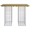 Gabion mintás impregnált fenyőfa kerti asztal 100 x 70 x 72 cm