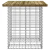 Gabion mintás impregnált fenyőfa kerti asztal 100 x 70 x 72 cm