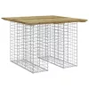 Gabion mintás kerti asztal impregnált fenyőfa 100 x 102 x 72 cm