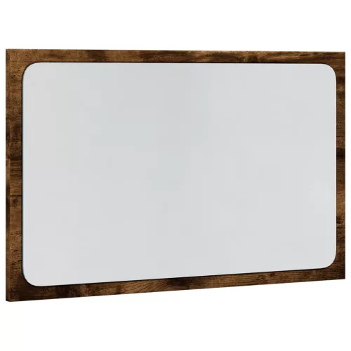 Sonoma tölgy szerelt fa LED-es fürdőszobatükör 60 x 8,5 x 38 cm