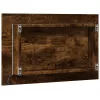 Sonoma tölgy szerelt fa LED-es fürdőszobatükör 60 x 8,5 x 38 cm