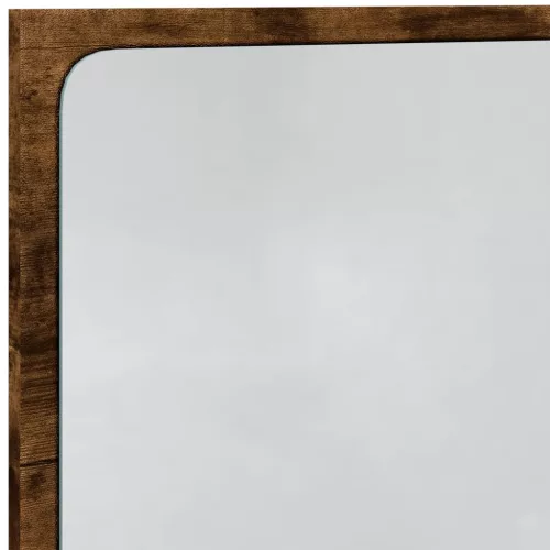 Sonoma tölgy szerelt fa LED-es fürdőszobatükör 60 x 8,5 x 38 cm