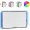 Szürke sonoma szerelt fa LED-es fürdőszobatükör 60x8,5x38 cm