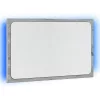 Szürke sonoma szerelt fa LED-es fürdőszobatükör 60x8,5x38 cm