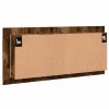 Füstös tölgy színű LED-es tükrös fürdőszobaszekrény 100x12x45cm