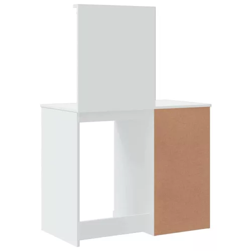Fehér fésülködőasztal LED-lámpákkal 90x42x132,5 cm