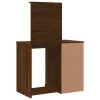 Világosbarna tölgy fésülködőasztal LED-lámpákkal 90x42x132,5 cm