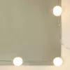 Világosbarna tölgy fésülködőasztal LED-lámpákkal 90x42x132,5 cm