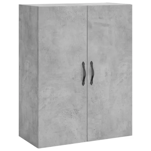 Betonszürke szerelt fa fali szekrény 69,5 x 34 x 90 cm