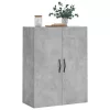 Betonszürke szerelt fa fali szekrény 69,5 x 34 x 90 cm