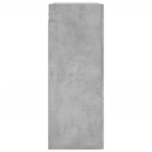 Betonszürke szerelt fa fali szekrény 69,5 x 34 x 90 cm