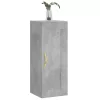Betonszürke szerelt fa fali szekrény 34,5x34x90 cm
