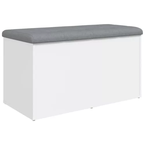Fehér, rétegelt fa tárolópad 82 x 42 x 45 cm