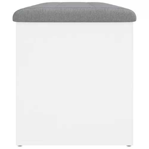 Fehér, öntött/fából készült tárolópad 102 x 42 x 45 cm