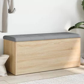 Sonoma tölgyfa tárolópad 102 x 42 x 45 cm rétegelt fa