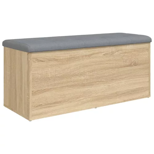 Sonoma tölgyfa tárolópad 102 x 42 x 45 cm rétegelt fa