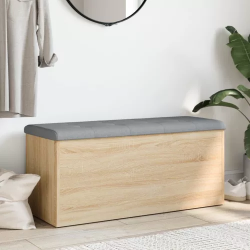 Sonoma tölgyfa tárolópad 102 x 42 x 45 cm rétegelt fa