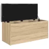Sonoma tölgyfa tárolópad 102 x 42 x 45 cm rétegelt fa