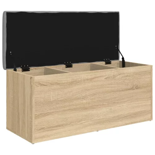 Sonoma tölgyfa tárolópad 102 x 42 x 45 cm rétegelt fa