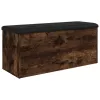 Füstös tölgy színű szerelt fa tárolópad 102 x 42 x 45 cm