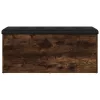 Füstös tölgy színű szerelt fa tárolópad 102 x 42 x 45 cm