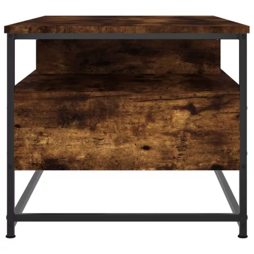 Füstös tölgy színű szerelt fa dohányzóasztal 100 x 51 x 45 cm