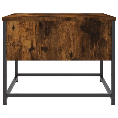 Füstös tölgy színű szerelt fa dohányzóasztal 100 x 51 x 40 cm