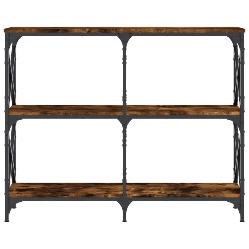 Füstös tölgy színű szerelt fa tálalóasztal 100 x 28 x 80,5 cm