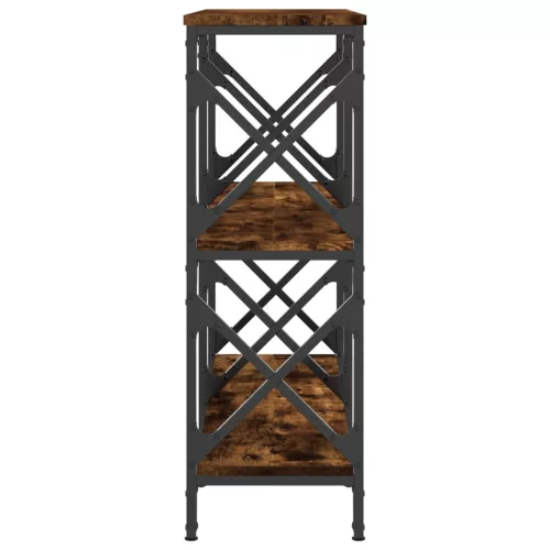 Füstös tölgy színű szerelt fa tálalóasztal 100 x 28 x 80,5 cm