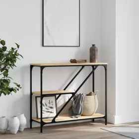   Sonoma tölgy színű szerelt fa dohányzóasztal 88,5x30x75 cm