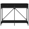 Fekete szerelt fa tálalóasztal 100 x 39 x 78,5 cm