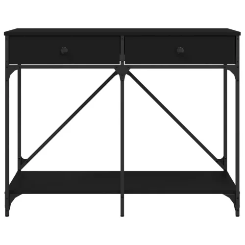 Fekete szerelt fa tálalóasztal 100 x 39 x 78,5 cm