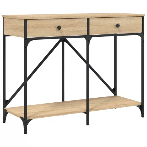 Sonoma tölgy színű szerelt fa dohányzóasztal 100 x 39 x 78,5 cm
