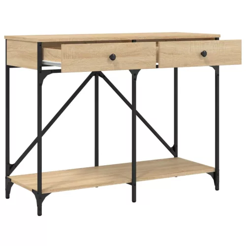 Sonoma tölgy színű szerelt fa dohányzóasztal 100 x 39 x 78,5 cm