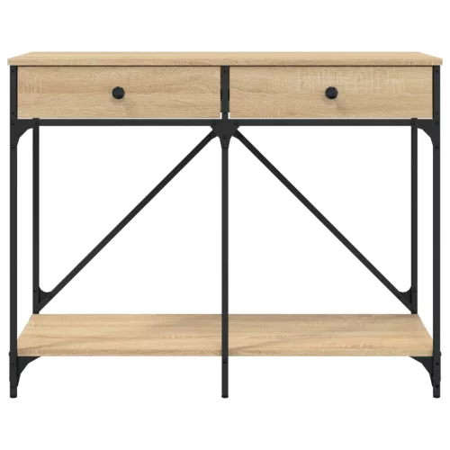 Sonoma tölgy színű szerelt fa dohányzóasztal 100 x 39 x 78,5 cm