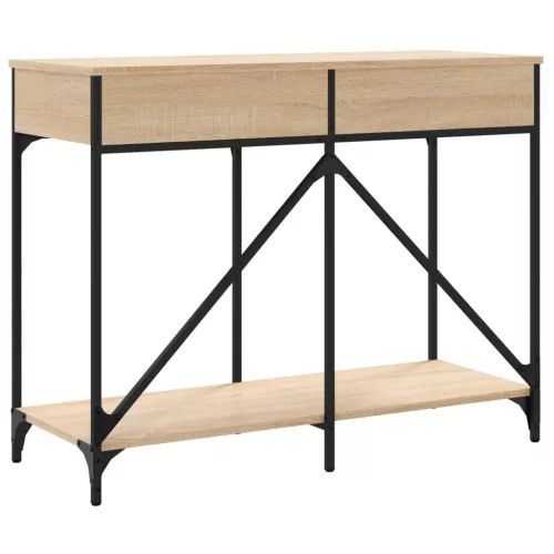 Sonoma tölgy színű szerelt fa dohányzóasztal 100 x 39 x 78,5 cm