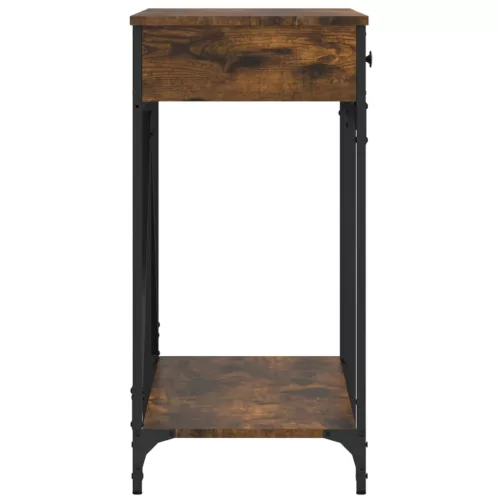 Füstös tölgy színű szerelt fa tálalóasztal 100 x 39 x 78,5 cm