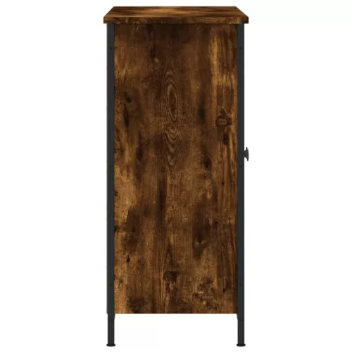 Füstös tölgy színű szerelt fa tálalószekrény 100 x 33 x 75 cm