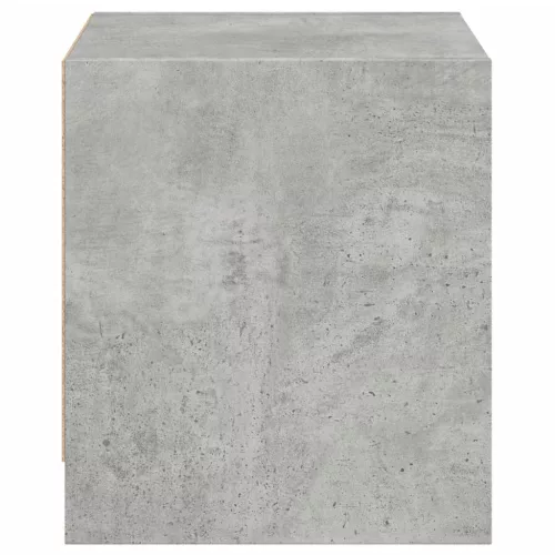 2 db betonszürke éjjeliszekrény üvegajtókkal 35 x 37 x 42 cm