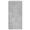 Betonszürke kisszekrény üvegajtókkal 68 x 37 x 75,5 cm
