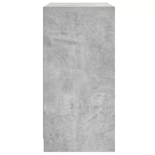 Betonszürke kisszekrény üvegajtókkal 68 x 37 x 75,5 cm