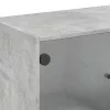 Betonszürke kisszekrény üvegajtókkal 68 x 37 x 75,5 cm