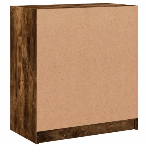 Füstös tölgy színű kisszekrény üvegajtókkal 68 x 37 x 75,5 cm