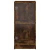 Füstös tölgy színű kisszekrény üvegajtókkal 35 x 37 x 75,5 cm