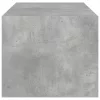 Betonszürke dohányzóasztal üvegajtókkal 102 x 50 x 42 cm