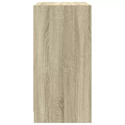 Sonoma tölgy színű kisszekrény üvegajtókkal 68 x 37 x 75,5 cm